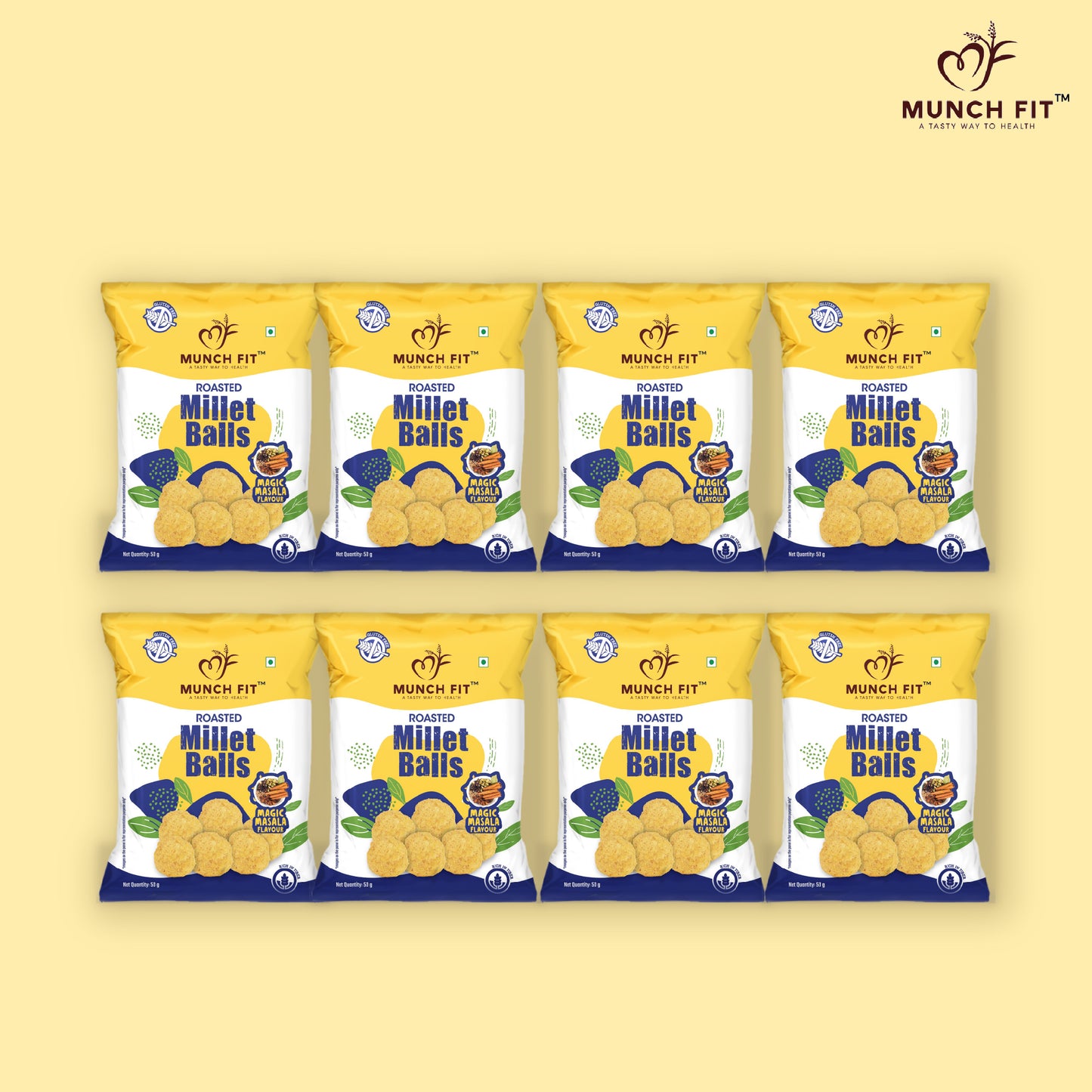 ROASTED MILLET BALLS - MAGIC MASALA FLAVOUR (MULTIPACK)