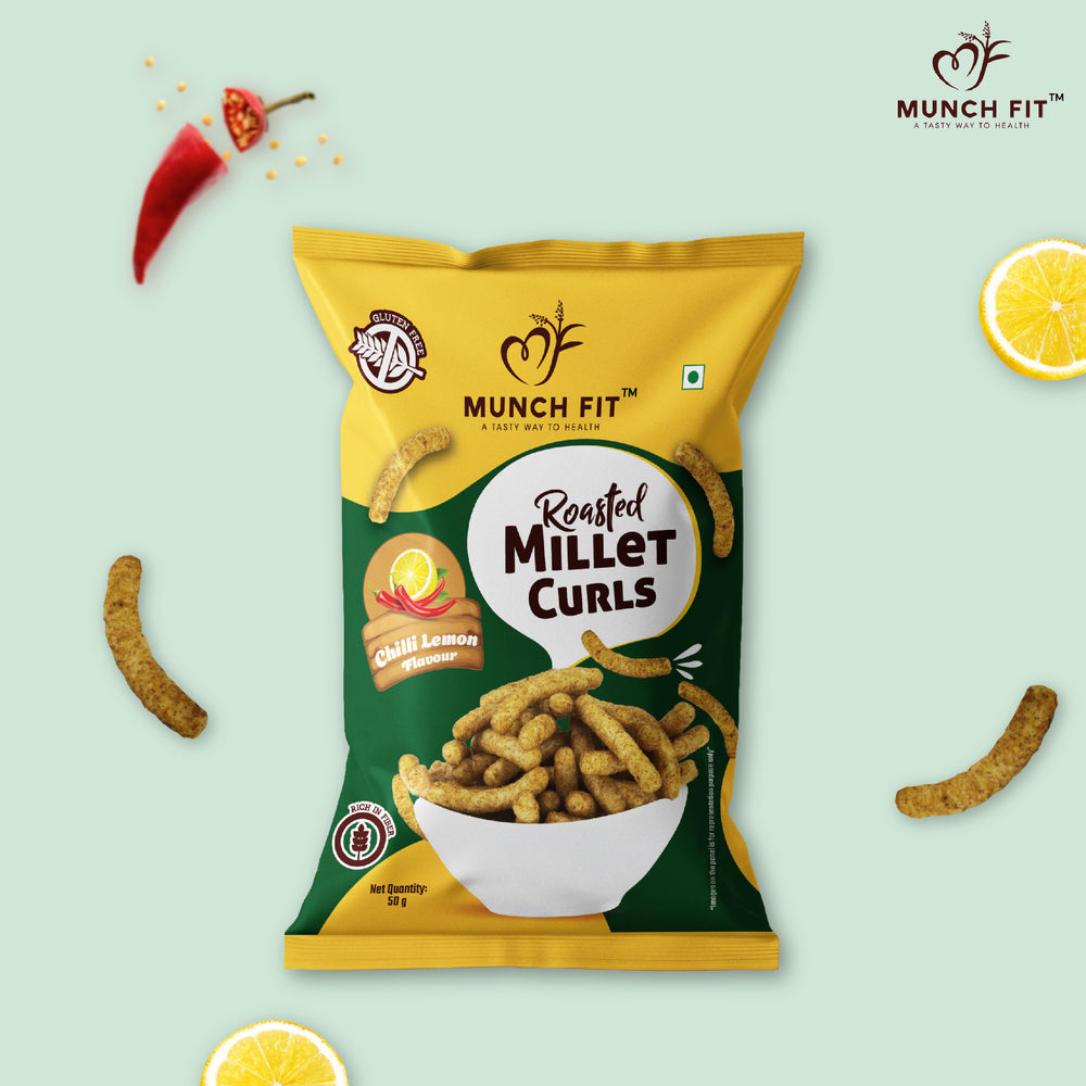 
                  
                    ROASTED MILLET CURLS - LEMON CHILLY FLAVOUR (MULTIPACK)
                  
                