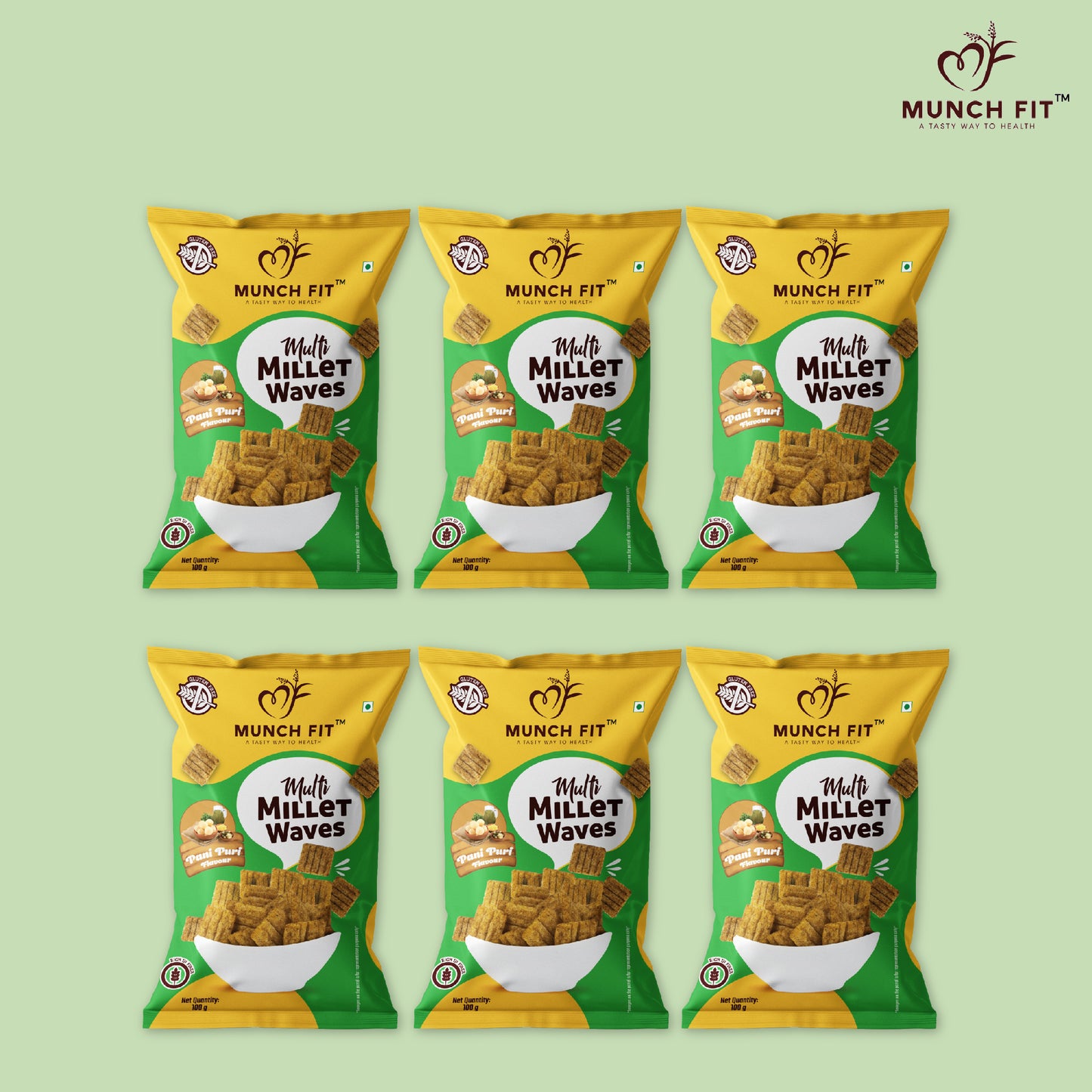 MULTI MILET WAVES - PANI PURI FLAVOUR (MULTIPACK)