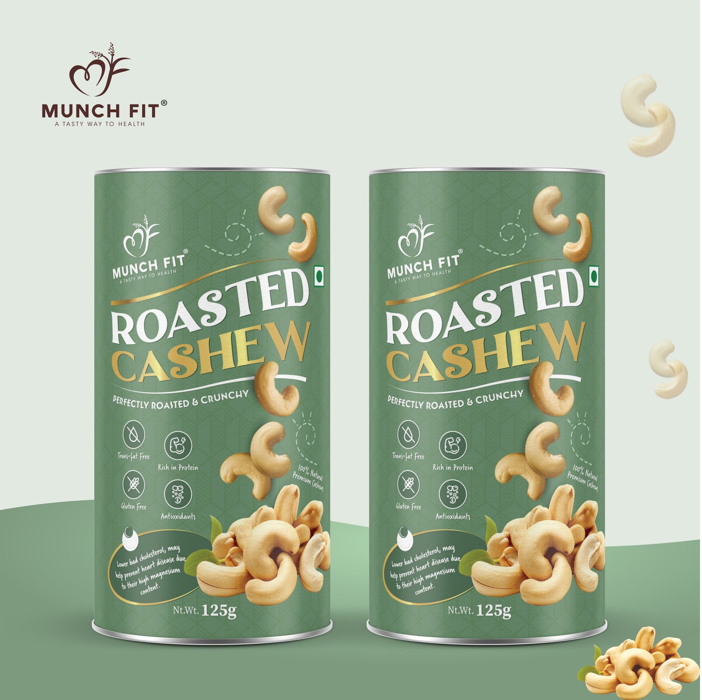 
                  
                    Premium Cashew Perfectly Roasted & Lightly Salted | 125 g | Crunchy Kaju | Nutritious & Delicious |Super Healthy Snack | High in Fiber | Gluten Free & Plant-Based Protein
                  
                