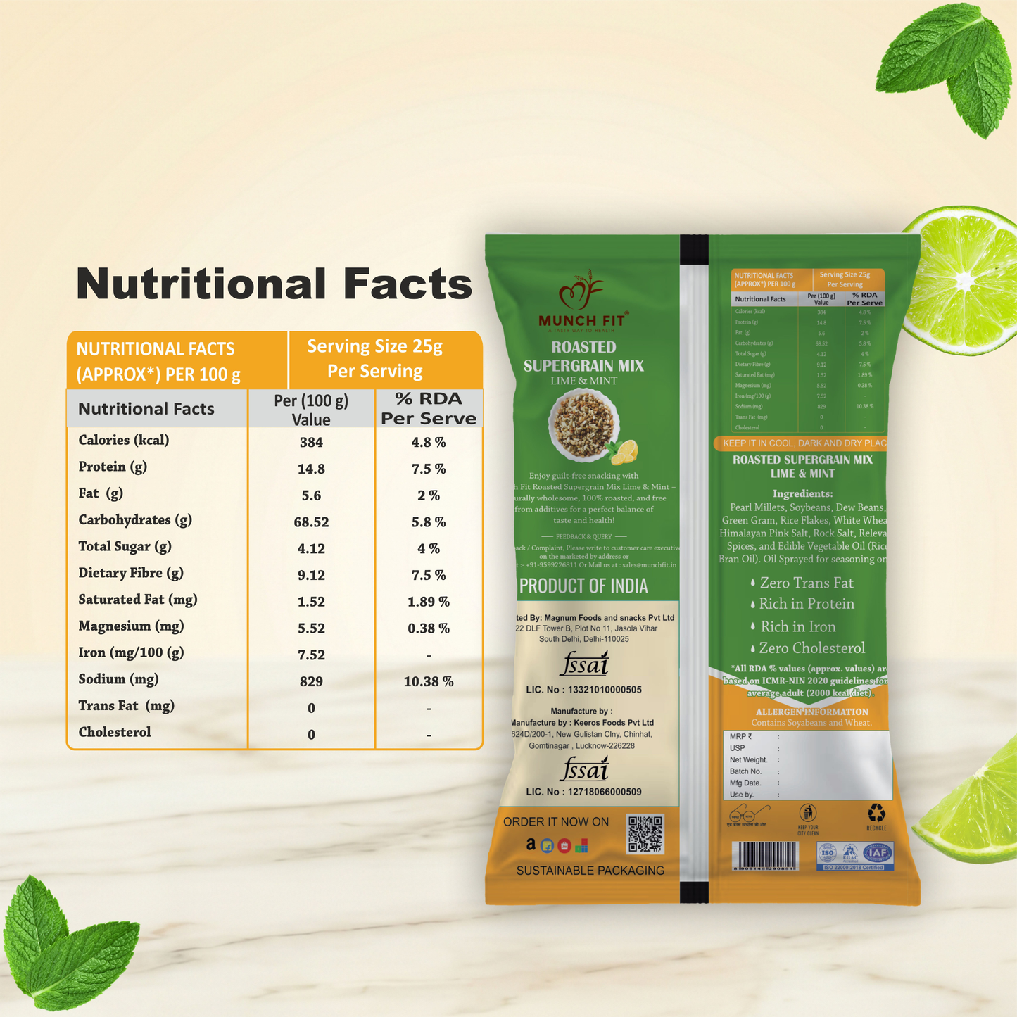 
                  
                    Munch Fit Assorted Quinoa & Multigrain Combo Pack of 3 | Crunchy Quinoa & Millets + Lightly Salted Multigrain + Tangy Minty Lime | Roasted Superfood Healthy Snacks | High Protein, High Fibre, Diabetic Friendly | Gluten Free, Zero Trans Fat | Variety Pack
                  
                