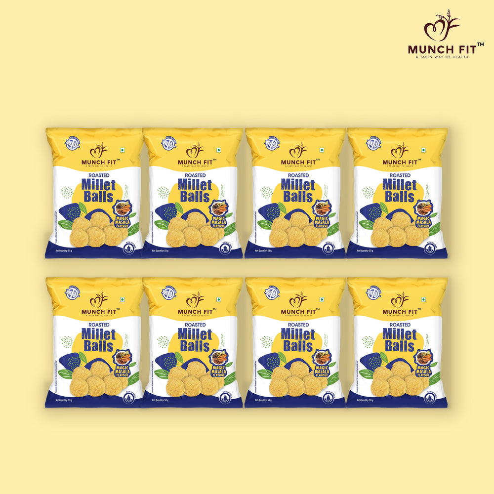 「Meucci Millenium Balls Set 」 新品未使用品 ROASTED MILLET BALLS - MAGIC MASALA FLAVOUR (MULTIPACK) – Munch Fit