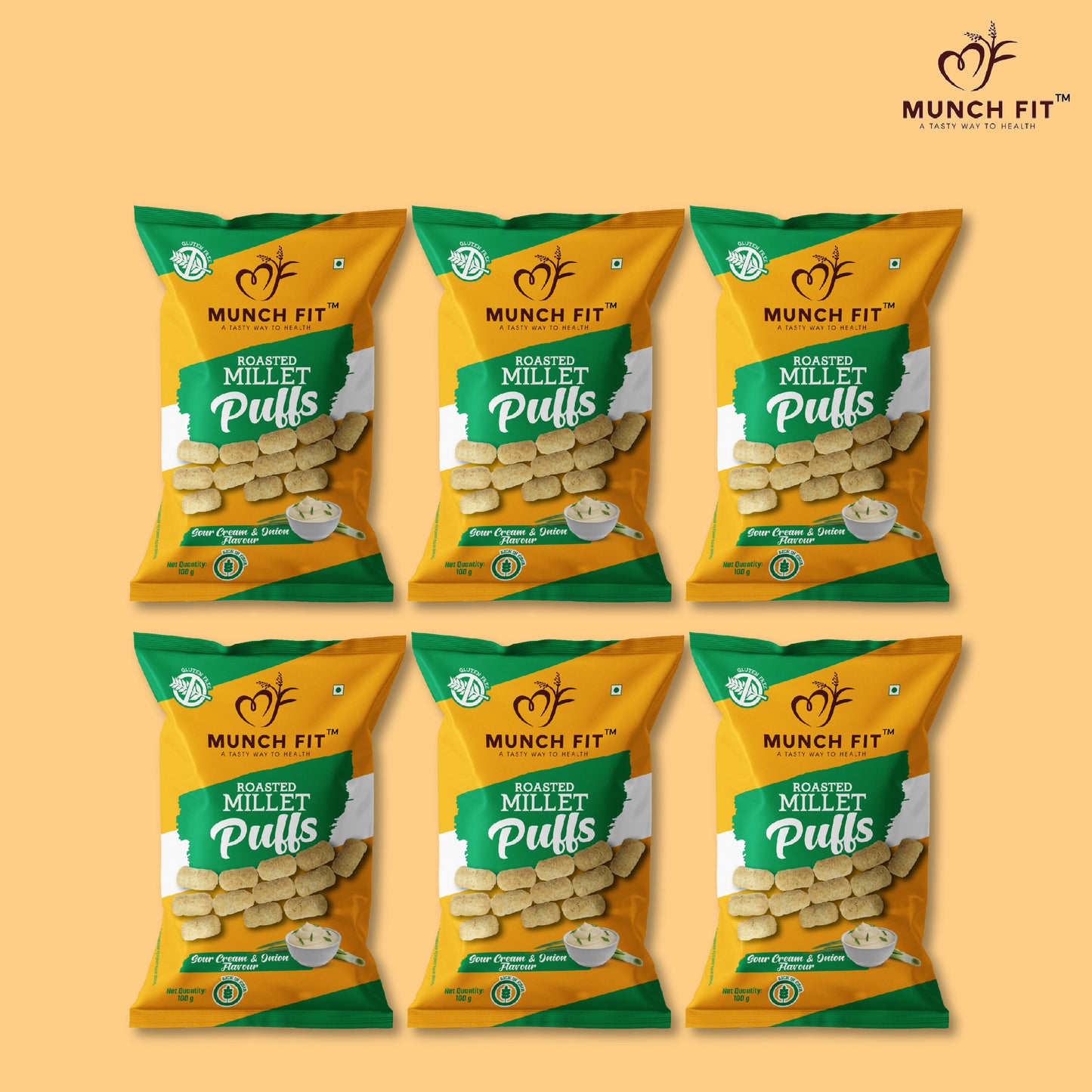 
                  
                    ROASTED MILLET PUFFS - SOUR CREAM & ONION FLAVOUR (MULTIPACK)
                  
                