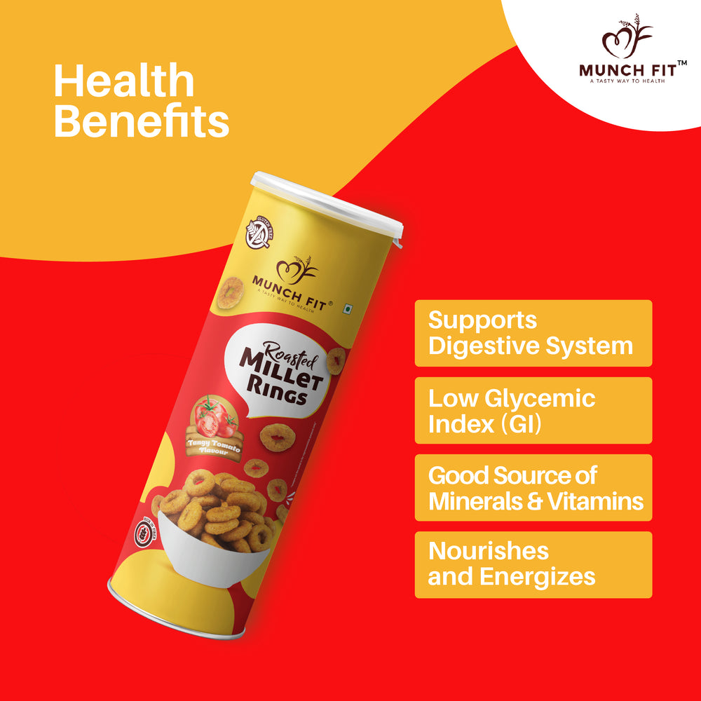 
                  
                    Millet & Savory Mix Combo Magic Masala 1x30g, Chilli Garlic 1x30g, Tangy Tomato 1x30g, Roasted Chana 1x75g Salted Peanuts 1x75g, Himalayan Salt Makhna 1x20g Pack
                  
                