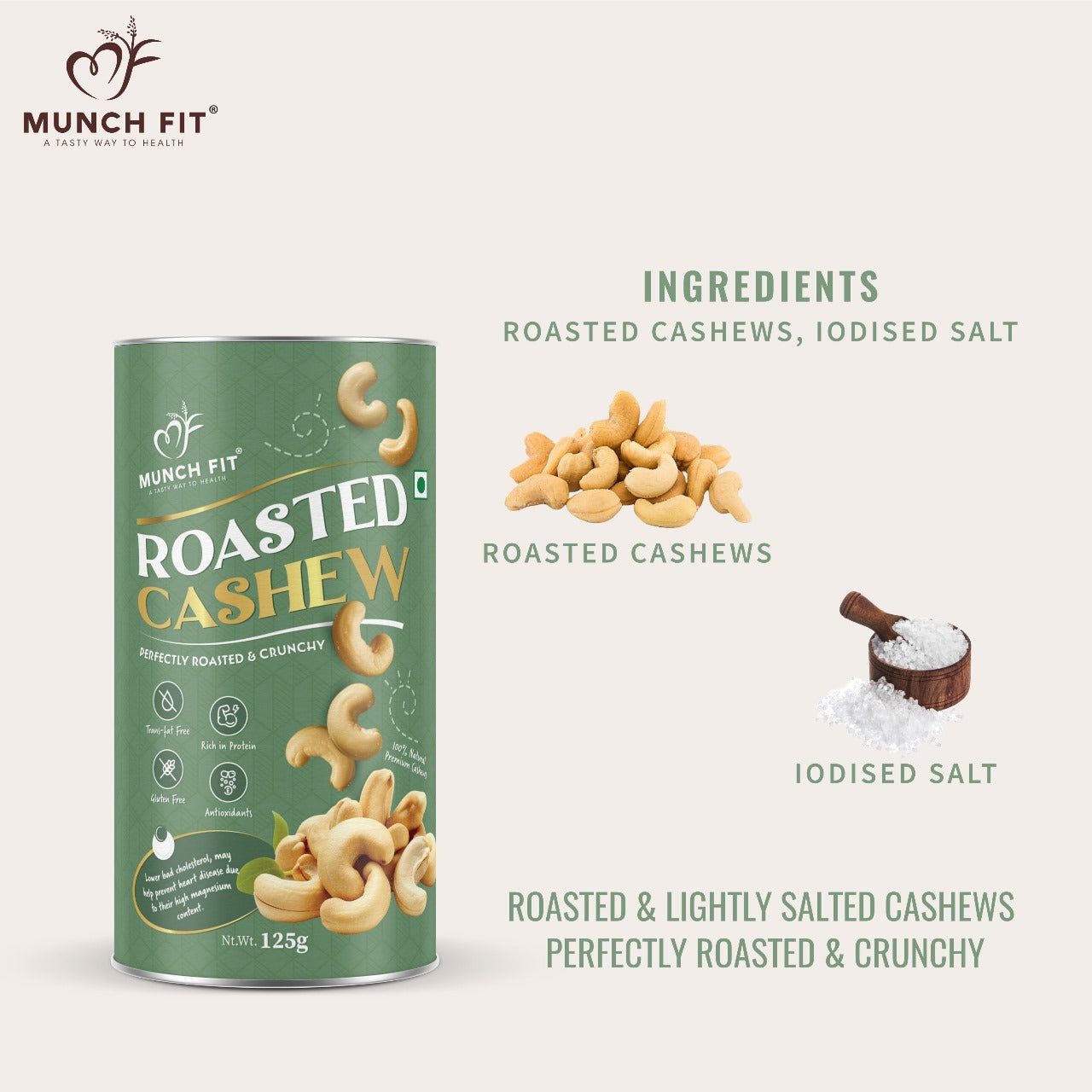 
                  
                    Munch Fit Leather basket Daily nuts Roasted cashew canisters, Lemon chilli curls, waves and Barbeque pouches Tahini cookies pouches
                  
                